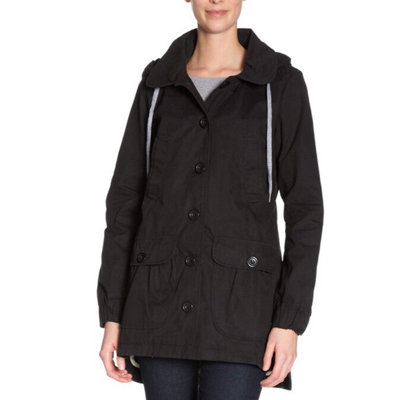 adidas Jackets & Blazers - Adidas Originals Hooded Parka Jacket Black EU6 US6